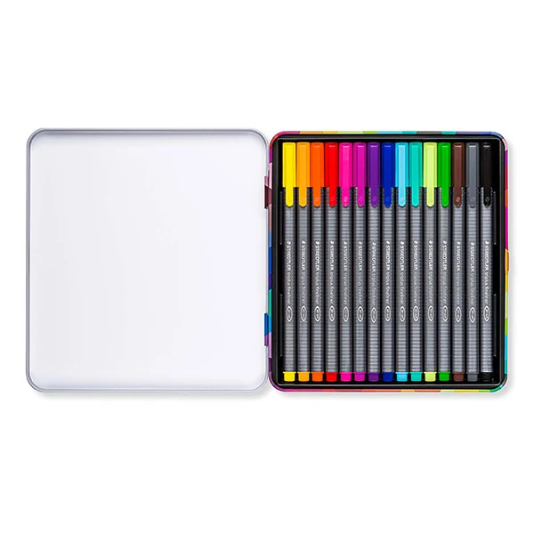 Pennarelli colorati STAEDTLER Triplus fineliner, 15 pezzi
